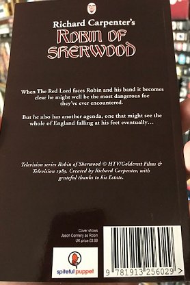 Back cover, The Red Lord, by Paul Kane