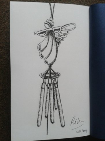 Windchimes remarque by Paul Kane