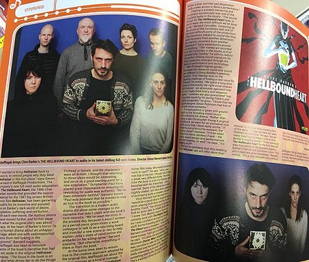 Starburst article on audio adaptation by Paul Kane of Clive Barker's 'The Hellbound Heart' for Bafflegab Productions