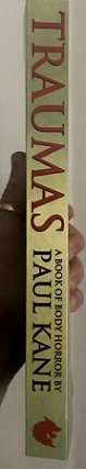 Book spine: Traumas, by Paul Kane
