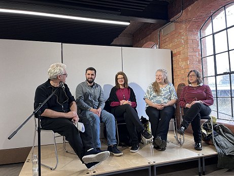 L to R: Paul Kane, Mathew West, Anita Frank, Sophie Draper and Amanda Mason